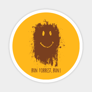 Run Forrest Gump Smile Magnet